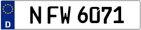 Trailer License Plate